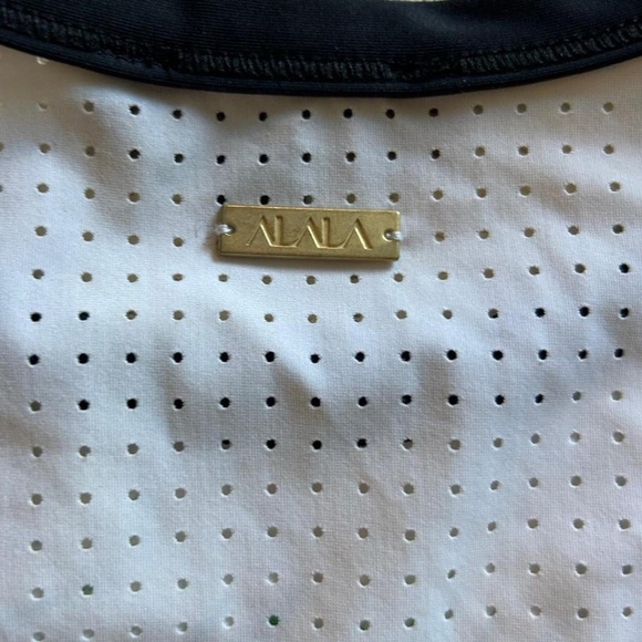 ALALA Tropical Palm Print Racerback Longline Sports Bra / Crop Top, Size S, - Picture 6 of 6